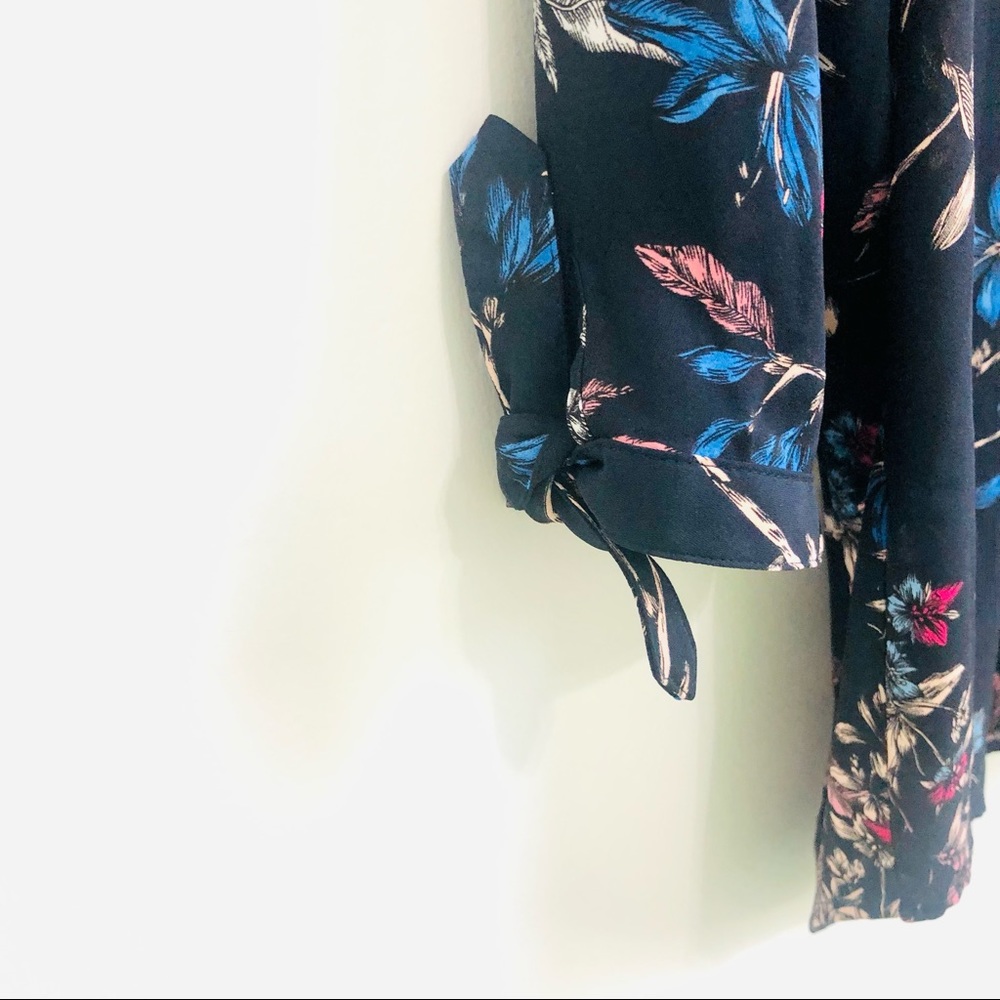 Ivanka Trump | Floral Tie Sleeve Blouse - Picture 4 of 8